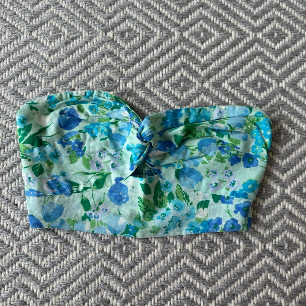 Isabelle’s Cabinet floral crop top